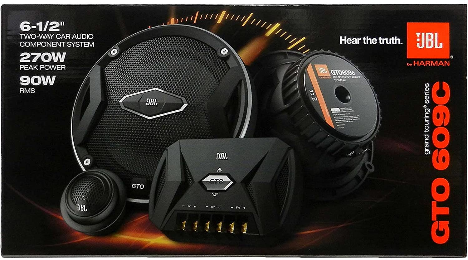 JBL Car GTO 609C 6.5 Inch 2Way Component Speaker System Black • LOOT SHOP
